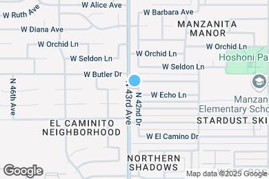 Map image of the property - 8422 N 42nd Dr
