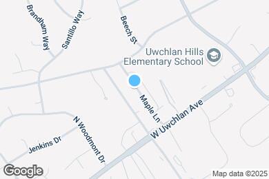 Map image of the property - 305 W Uwchlan Ave