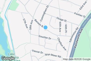 Map image of the property - 5909 Berwyn Rd