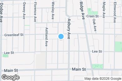 Map image of the property - 1031 Wesley Ave