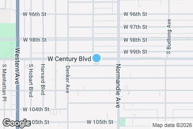 Map image of the property - 1453 1/2 West 101st Street
