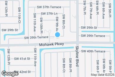 Map image of the property - 842 SW 39th Terrace