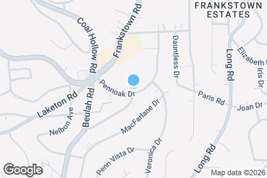 Map image of the property - 155 Pennoak Dr