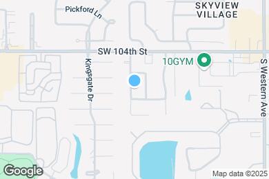 Map image of the property - 10616 S Blackwelder Ave