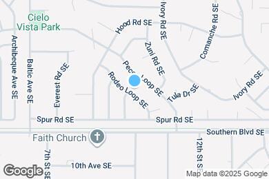 Map image of the property - 856 Rodeo Loop SE