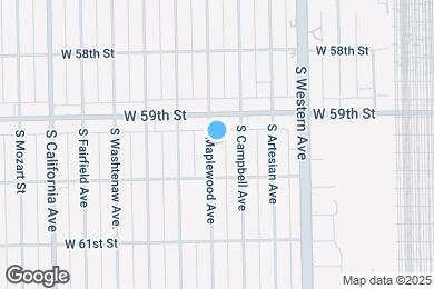 Map image of the property - 5927 S Maplewood Ave