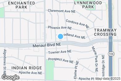 Map image of the property - 12113 Menaul Blvd NE