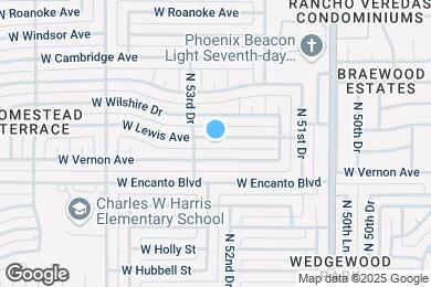 Map image of the property - 5243 W Lewis Ave