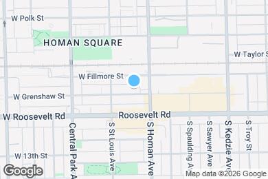 Map image of the property - 3422 W Grenshaw St