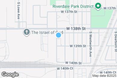 Map image of the property - 13825 S Stewart Ave