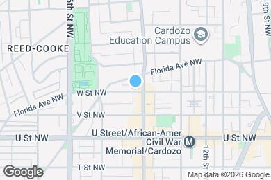 Map image of the property - 1405 W St NW