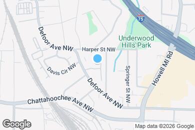 Map image of the property - 1501 Defoors Landing NW