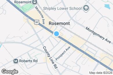 Map image of the property - 1038 W Lancaster Ave