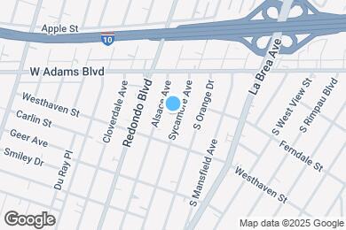 Map image of the property - 2721 1/2 S Sycamore Ave