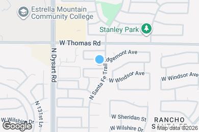 Map image of the property - 12810 W Roanoke Ave