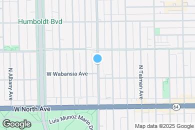 Map image of the property - 1734 N California Ave