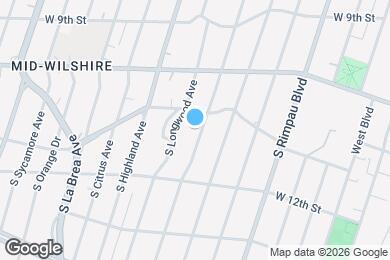Map image of the property - 1123 S Tremaine Ave