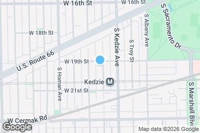 Map image of the property - 1908 S Sawyer Ave