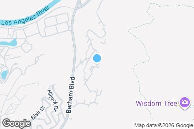 Map image of the property - 3650 Barham Blvd