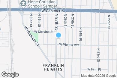 Map image of the property - 3822 N 27th St