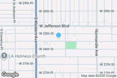 Map image of the property - 1587 W 35th Pl