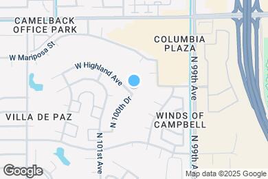 Map image of the property - 10008 W Highland Ave