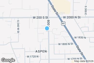Map image of the property - 1895 N 800 W