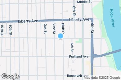 Map image of the property - 958 Bluff St