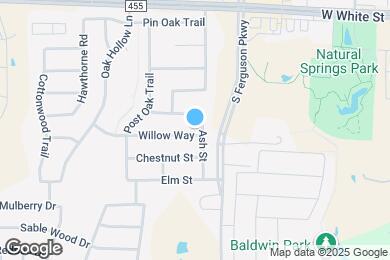 Map image of the property - 1606 Willow Way