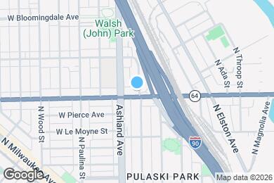 Map image of the property - 1536 W North Ave