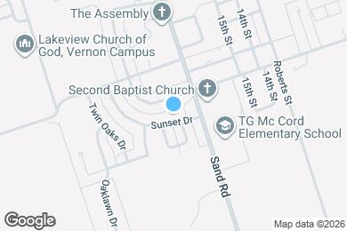 Map image of the property - 2631 Sunset Dr