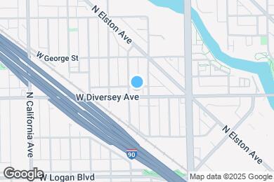 Map image of the property - 2514 W Diversey Ave