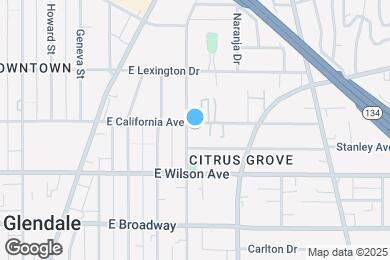 Map image of the property - 1104 E California Ave