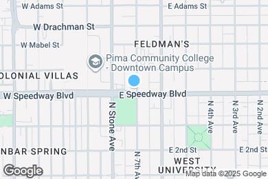 Map image of the property - 41 E Speedway Blvd