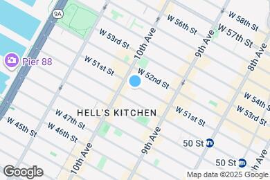 Map image of the property - 447 W 51st St