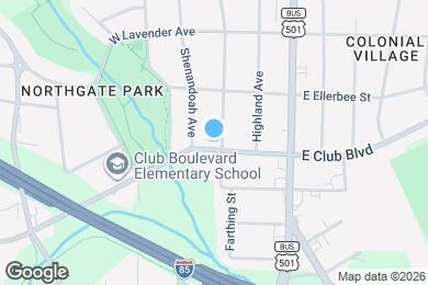 Map image of the property - 102 W Club Blvd