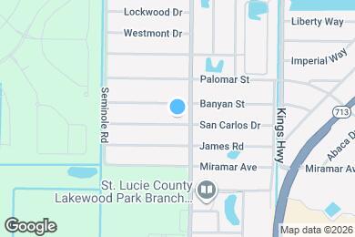 Map image of the property - 7704 San Carlos Dr