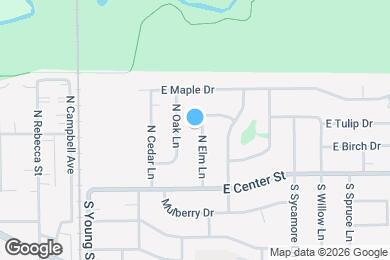 Map image of the property - 104 N Elm Ln