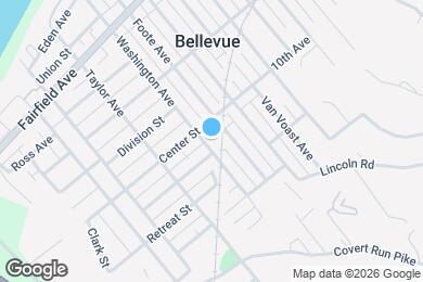 Map image of the property - 417 Washington Ave