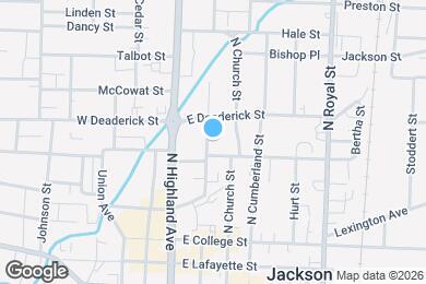 Map image of the property - 390 N Liberty St