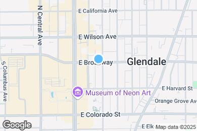 Map image of the property - Broadway In Glendale