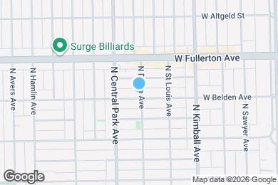 Map image of the property - 2312 N Drake Ave