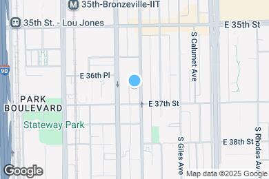 Map image of the property - 3654 S Indiana Ave