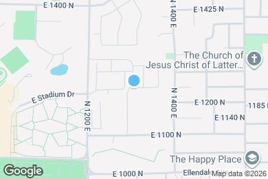 Map image of the property - 1322 E 1220 N