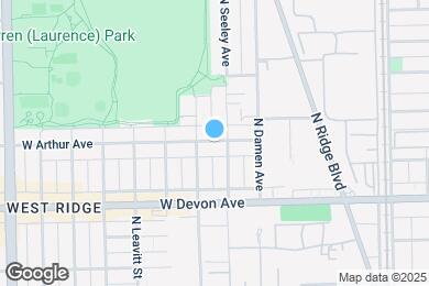 Map image of the property - 2057 W Arthur Ave