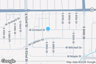Map image of the property - 8903 W Orchard St