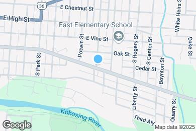 Map image of the property - 601 E Gambier St
