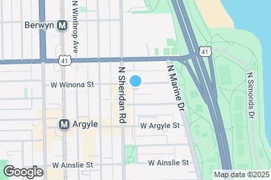 Map image of the property - 939 W Winona St