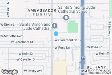 Map image of the property - Palm Aire Apartments