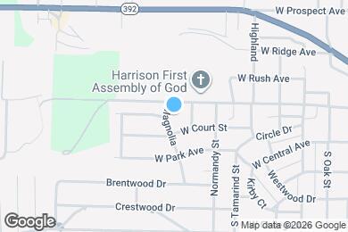 Map image of the property - 105 Magnolia